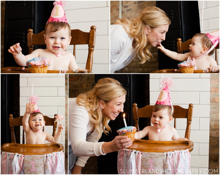 First birthday cake smash