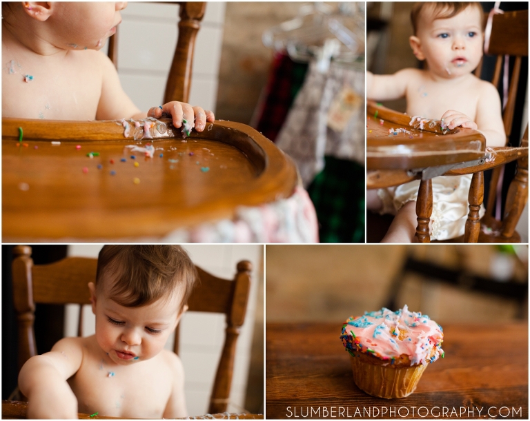 First birthday cake smash